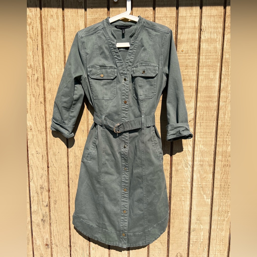WHITE HOUSE BLACK MARKET olive dress
